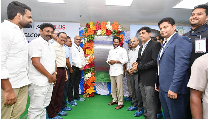 Andhra Pradesh CM Sh. Jaganmohan Reddy at the inauguration of the 2nd manufacturing unit.