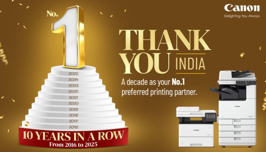 Canon Retains No.1 Rank in the Overall Laser Copier Based MFP Segment for the 10th Yr: IDC Q4’ 25 Tracker