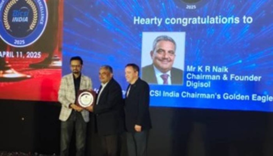 Mr. K R Naik Honored with BICSI India Chairman’s Golden Eagle Award