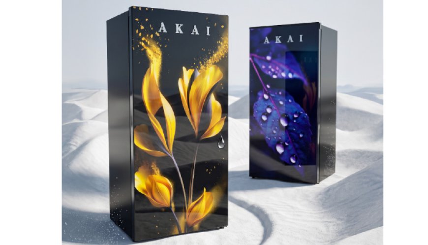 AKAI Brings Nature-Inspired Glass Finish Refrigerators with Advanced Cooling and Storage Technology to India