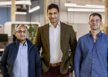 Ashish Agrawal, Co-founder and CTO, Eudia and Omar Haroun, Co-founder and CEO, Eudia; and David V., Co-founder, Eudia at the inaugurals of the AI-Driven Excellence Hub in Bengaluru